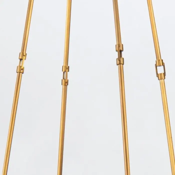 Szklany żyrandol Cairo QN-CAIRO8-VBS-CR geometryczny mosiądz antyczny