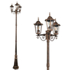Stojąca LAMPA ogrodowa LIGURIA 313430 Polux klasyczna OPRAWA metalowa do ogrodu outdoor zewnętrzna IP43 patyna