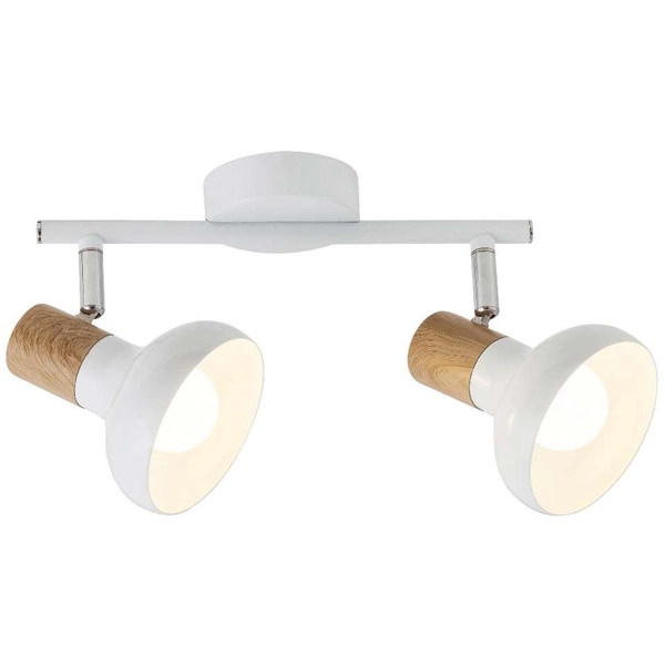 Plafon LAMPA sufitowa HOLLY 5944 Rabalux skandynawska OPRAWA listwa reflektorki drewno białe