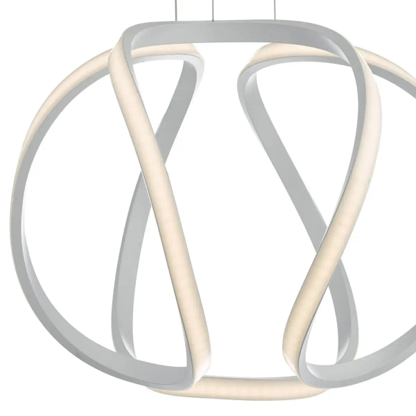 Ledowa wisząca lampa Alonsa ALO012 LED 16W 3000K ringi biały