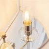 Lampa ścienna z abażurem hampton ecru nikiel Nixon OUTLET