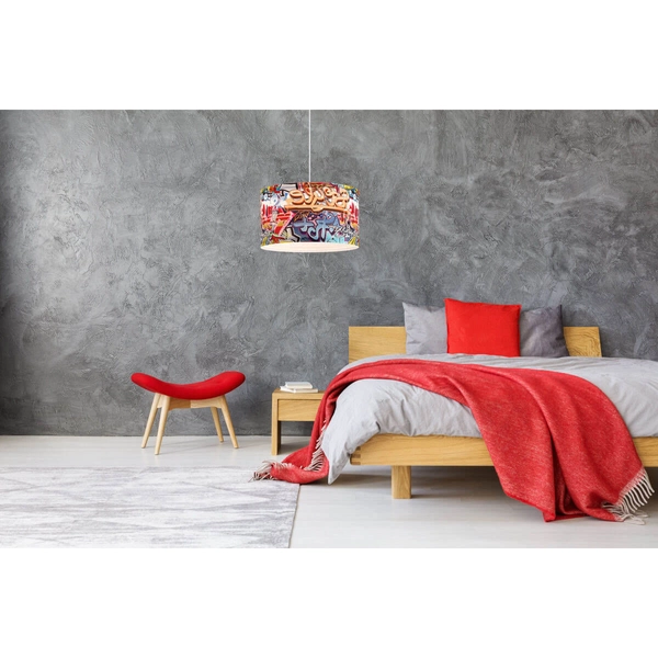 Młodzieżowa lampa wisząca Graffiti LP-077/1P Style Light Prestige kolorowy