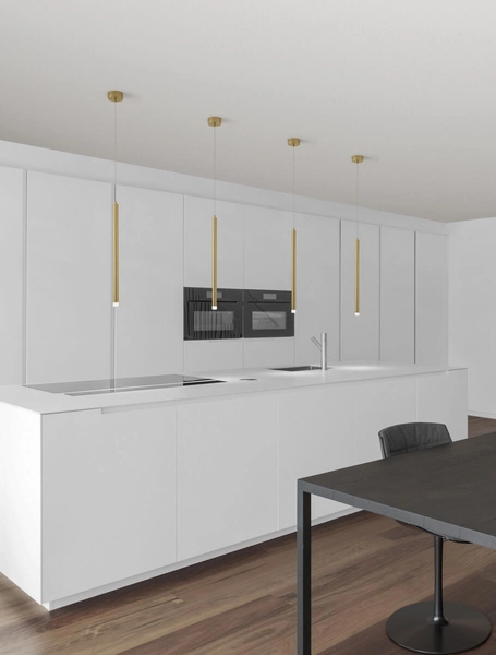 Wisząca lampa Torreon LE42845 Luces Exclusivas tuba LED 3W 3000K do salonu złota