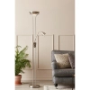 Podłogowa lampa stalowa DETROIT metalowa na peszlu do salonu 111241