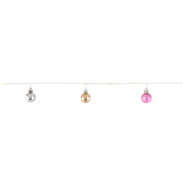 Świecące bombki LIGHT CHAIN 29862-20 Globo na choinkę 1,9m 20 LED 0,03W ciepła