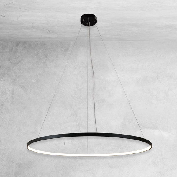 Metalowa lampa wisząca Agari LED 38W 3000K czarna do holu