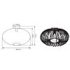 Industrialna LAMPA sufitowa JOHANN 606900162 Trio metalowa OPRAWA druciana klatka miedziana
