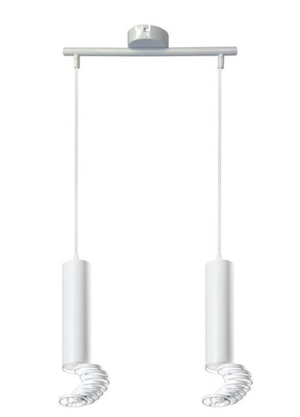 Lampa wisząca tuba 32-78636 Candellux do jadalni metalowa biała