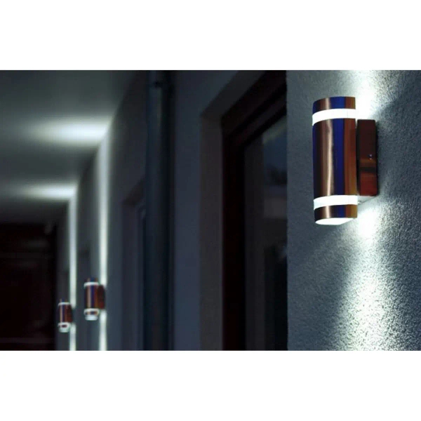 Elewacyjna LAMPA zewnętrzna FOCUS 5604021001 Lutec ścienna OPRAWA metalowy kinkiet tuba IP44 stalowa