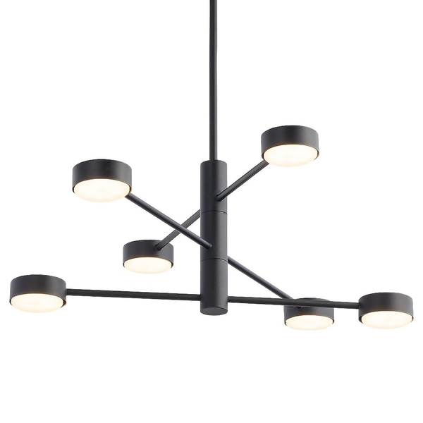 Sufitowa LAMPA regulowana ORBIT 7946 Nowodvorski industrialne molekuły sticks do jadalni czarne