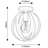 Nowoczesna lampa sufitowa Cortado 5359 metalowe pierścienie czarne