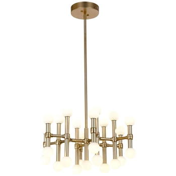 Industrialna LAMPA wisząca GIOVANNA MX16009008-25A B Italux loftowa OPRAWA metalowy ZWIS pręty LED 65W 3000K brąz
