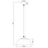 Zwieszana lampa Punch R30811932 RL Light kopuła do salonu czarna