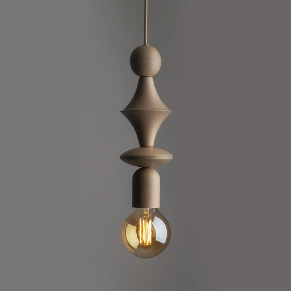 Zwis lampa pojedyncza Tower Sabia 10870 geometryczna beżowy