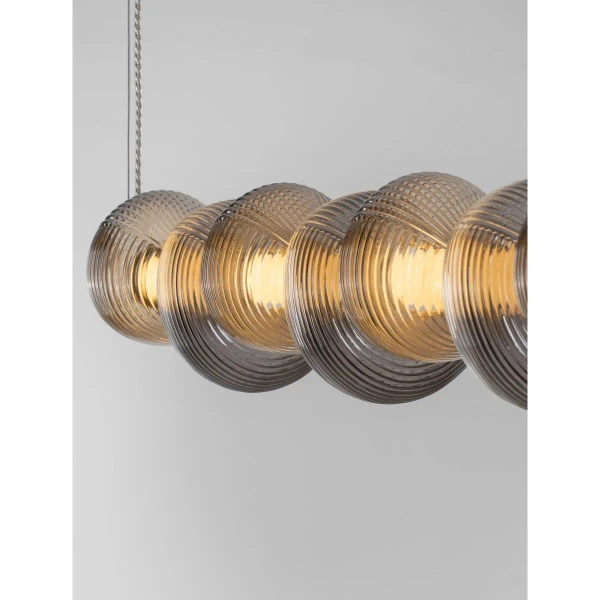 Wisząca lampa do jadalni TANVERA LE45209 LED 30W 3000K szklana szara