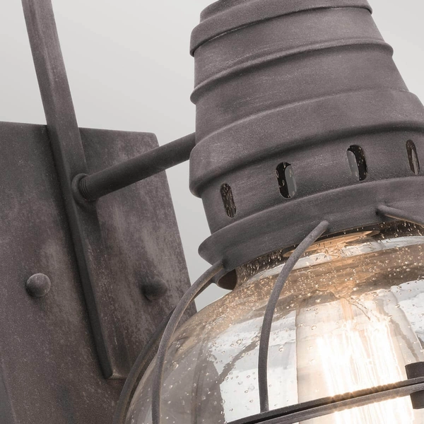 Zewnętrzna lampa ścienna Bridge Point KL-BRIDGEPOINT-M IP44 cyna