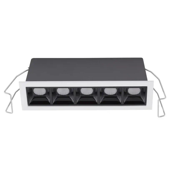 Lampa sufitowa wpustowa BETARRO LE65128 LED 10W 3000K biała czarna
