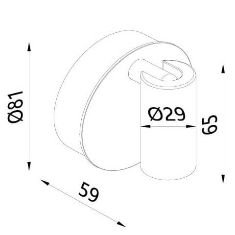 Kinkiet ścienny TONI 29933/02/96 LED 2W 2700-4000K tubka brązowa