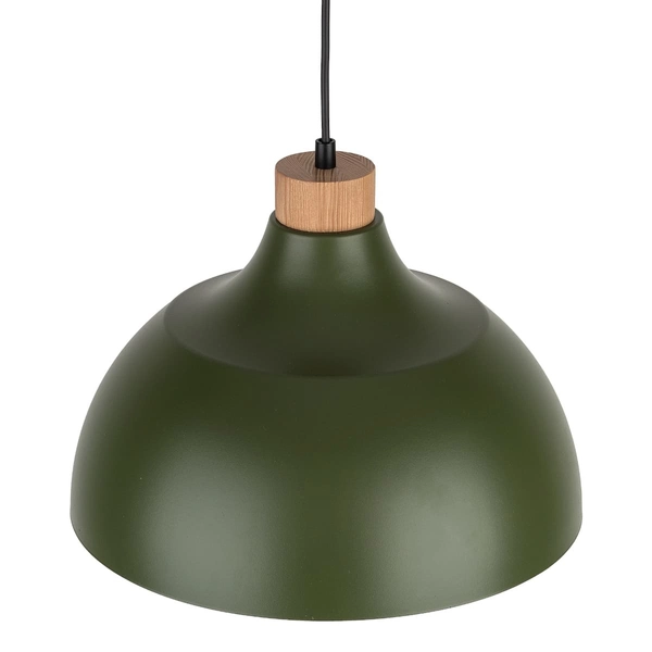 Lampa wisząca skandynawska kopułowa Cap 5665 TK Lighting drewniana zielona