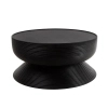 Drewniany stolik kawowy LAPIS MM001501100404 czarny do salonu 75cm