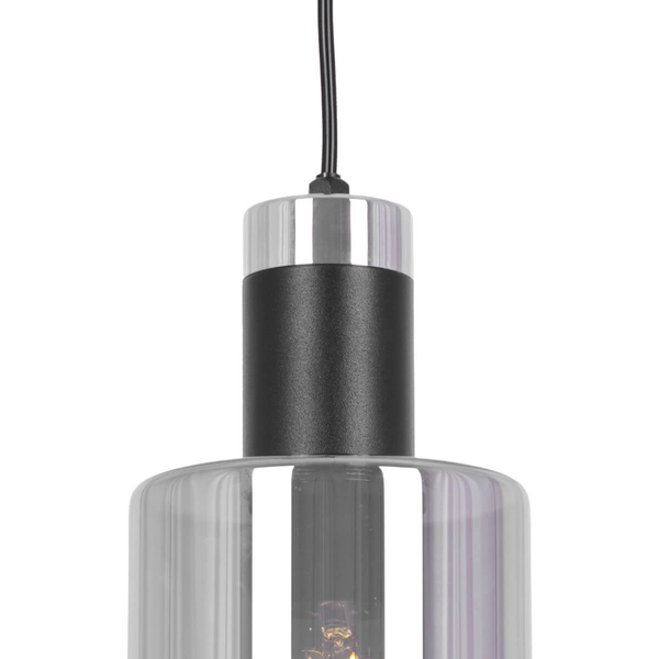 Wisząca lampa nad wyspę Brus K-5252 Kaja kaskadowa metalowa grafitowa