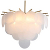 Dekoracyjna lampa wisząca Fiore D8584P-R600 white Step do sypialni złota