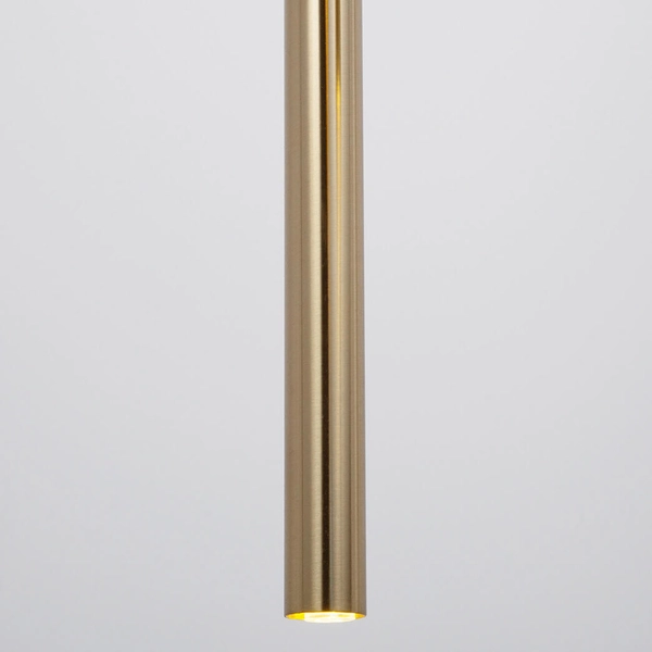 Lampa zwisająca nad stół Sopel 40966 rurki tuba do kuchni złota