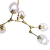 Lampa wisząca molekularna Modern orchid ST-1232-6 gold transparent Step kule złota