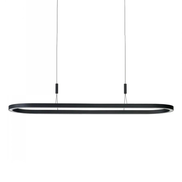 Wisząca nowoczesna lampa ściemnialna nad stół LAYLA LED 50W 3000K AZ6755 czarna aluminiowa