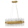 Glamour lampa wisząca CHOLULA LE42909 do pokoju kryształ złota outlet
