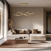 Metalowa wisząca lampa Anneli 34-35646 LED 45W 3000K do salonu złota