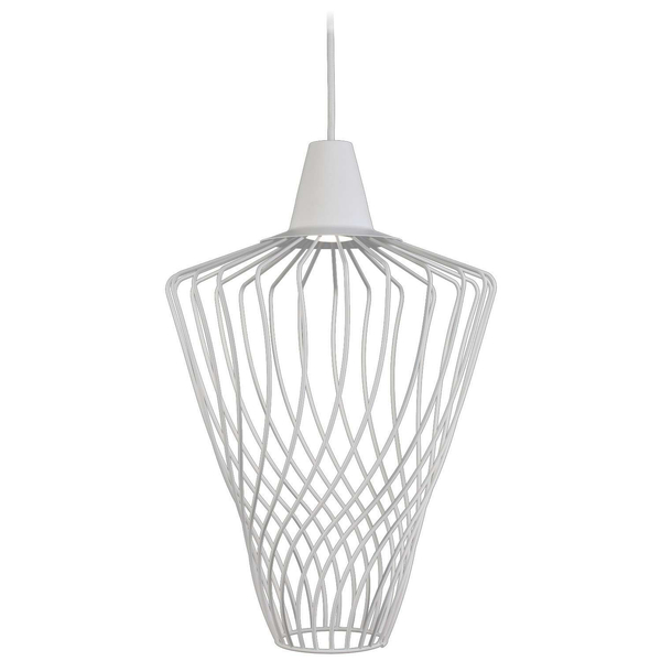 LAMPA wisząca WAVE L 8857 Nowodvorski metalowa OPRAWA industrialny zwis klatka z drutu złota
