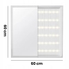 Lampa ledowa na sufit 950 LED 40W 4000K kwadratowy biały