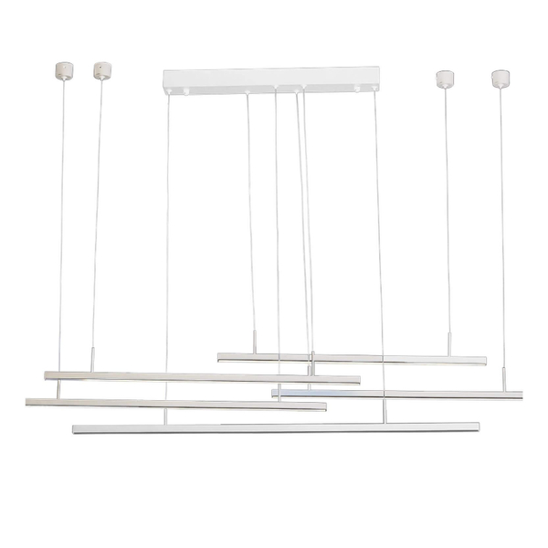 Salonowa lampa wisząca Marlo ściemnialna LED 49W 3000k biała