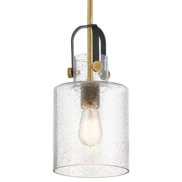 Lampa wisząca loft QN-KITNER-P-NBR do jadalni mosiądz