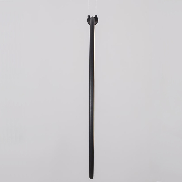 Wisząca LAMPA pierścień CHINU LE41603 Luces Exclusivas okrąga OPRAWA zwis LED 28W 3000K metalowy czarny