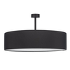 Okrągły plafon sypialniany Rondo 4245 TK Lighting tkaninowy czarny biały