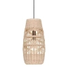 Bambusowa lampa wisząca GELVIRA LE45378 boho ażurowa drewniana czarna