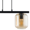 LAMPA wisząca GLOSS 32251 Sigma szklana OPRAWA loftowa  ZWIS czarny bursztynowy