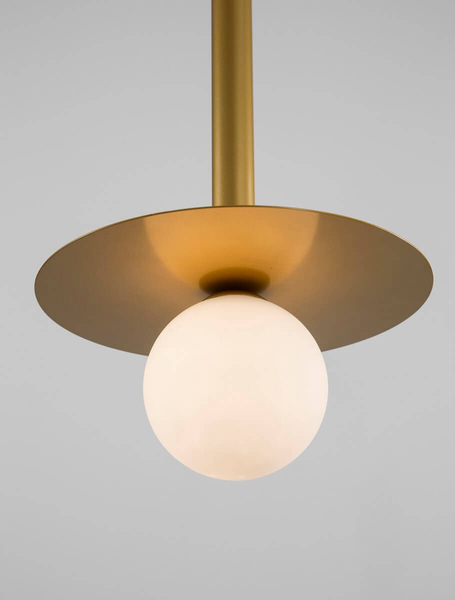 Lampa wisząca Art Deco URUAPAN LE42891 Luces Exclusivas kula do holu złota