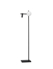 Regulowana lampa podłogowa Ubeda LED 9W 3200K do salonu czarna biała