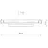Lampa ścienna kuchenna Ion 8171 Nowodvorski LED 12W 3000K tuba transparentna