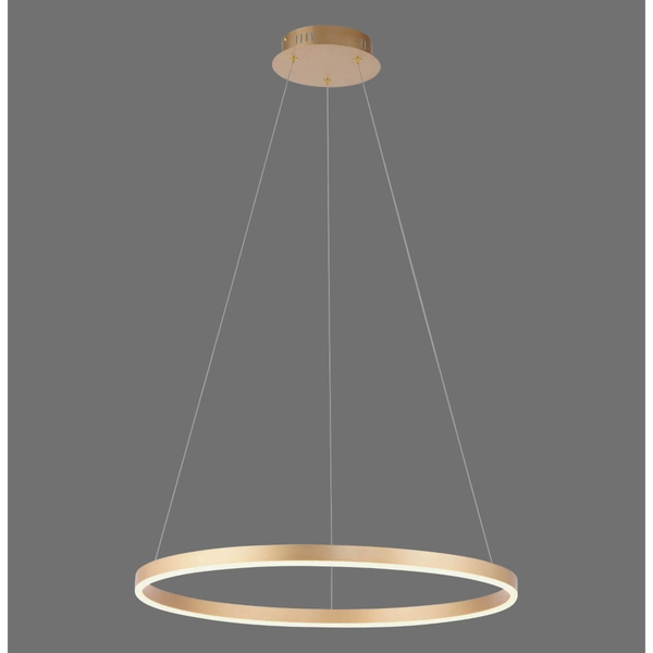 Zawieszana lampa RITUS 15394-60 Just Light LED 31,5W 3000K koło mosiądz