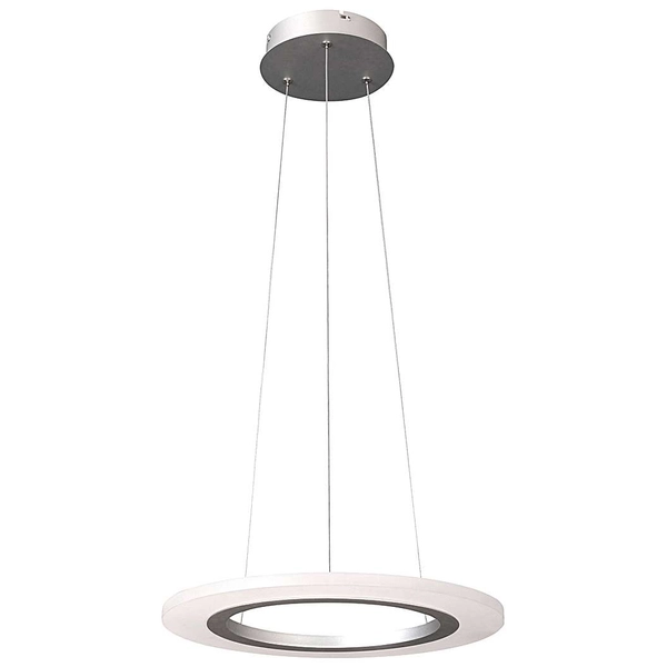 LAMPA wisząca ADRIENNE 2428 Rabalux okrągła OPRAWA zwis LED 20W 4000K pierścień ring srebrny