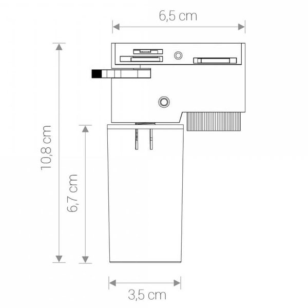 Adapter puszka na szynoprzewód CAMELEON CANOPY 8361 biała