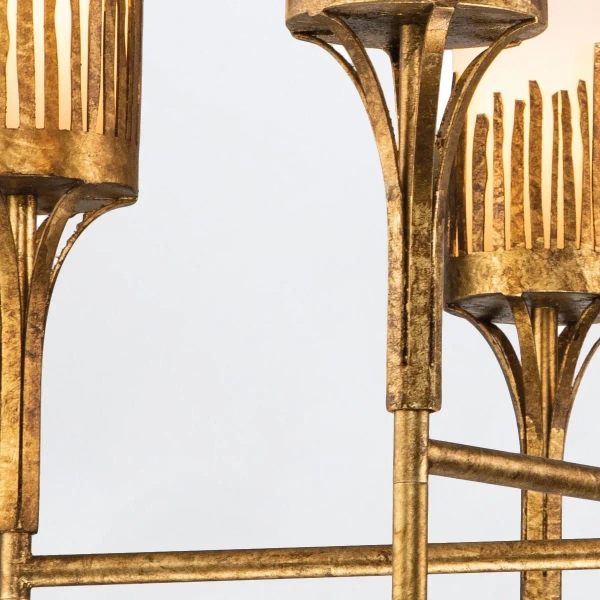 Żyrandol zwisający nad łóżko Sawgrass QN-SAWGRASS-6-DG-O do sypialni złoty