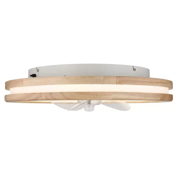 Sufitowa lampa GATIAN 03650 LED 30W 2700-6500K wentylator drewniany biały