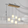 Wisząca lampa nad stół Ewald 15217-6 LED 40W 3000K kule mosiądz