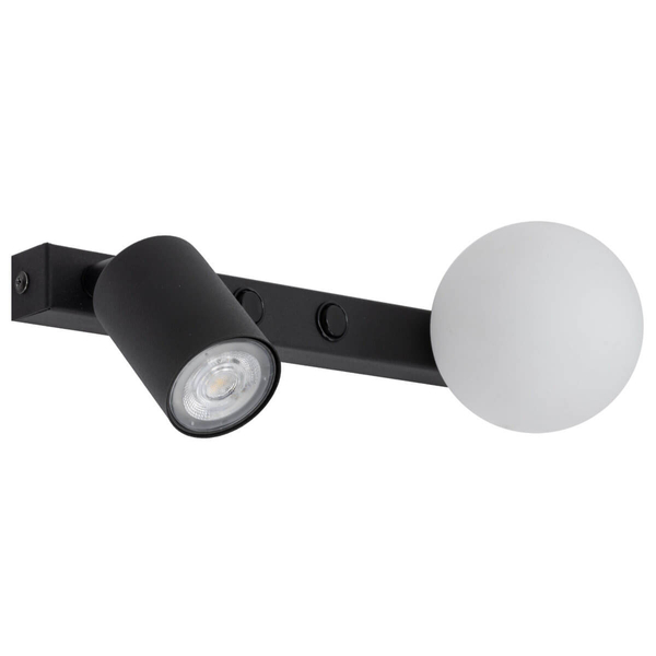 Naścienna lampa regulowana Vox 10148 bubble tubka czarna biała
