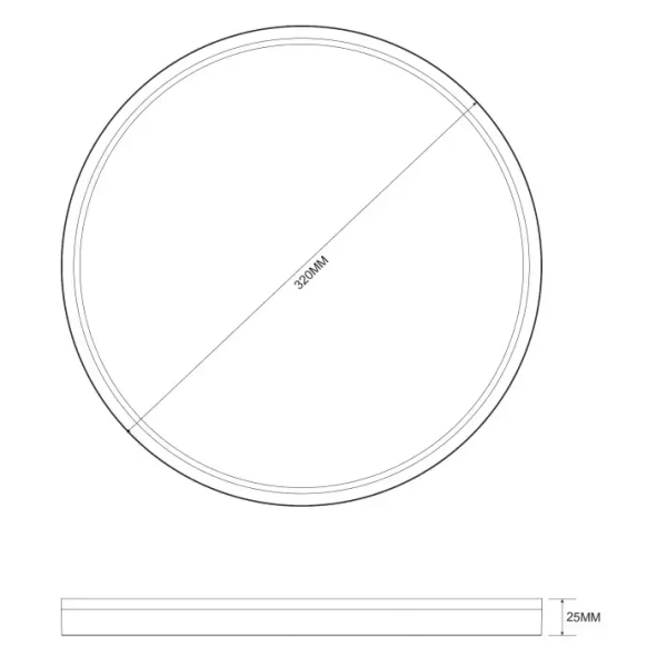 Sufitowy ledowy plafon BOVE MS748320R-3-GD LED 32W CCT okrągły złoty